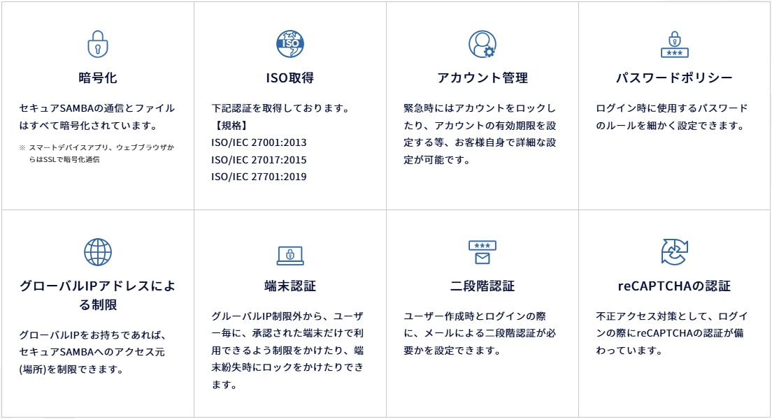 セキュアSAMBAのセキュリティ